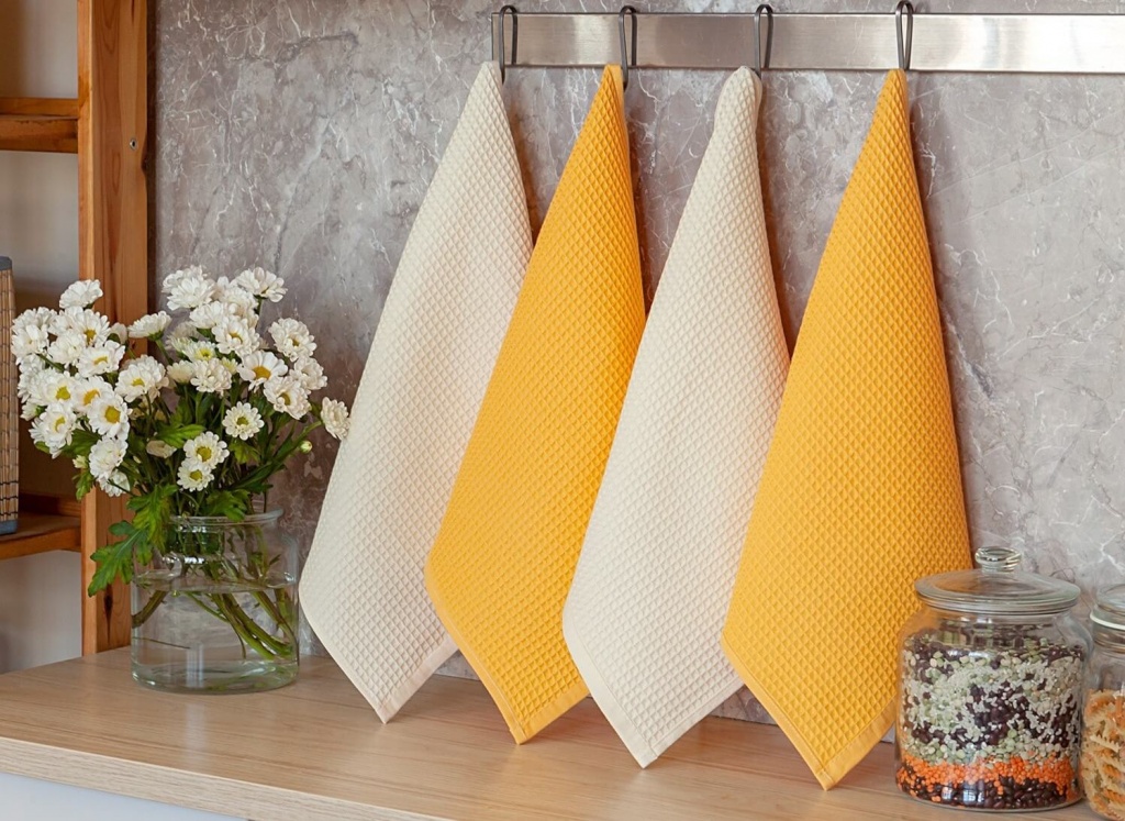 Как отбелить кухонные полотенца без кипячения с растительным маслом